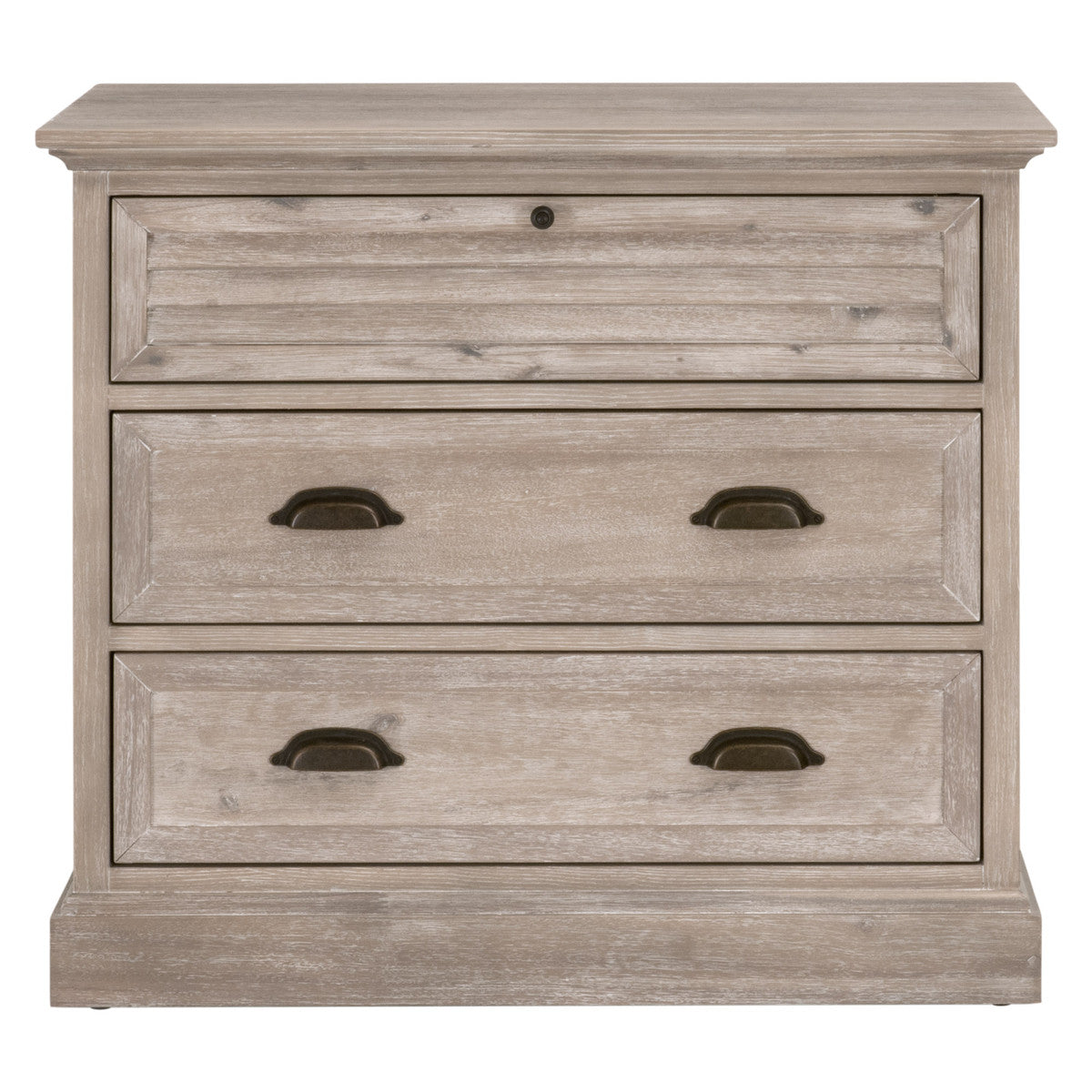 Eden 3-Drawer Nightstand in Natural Gray Acacia by Essentials For Living