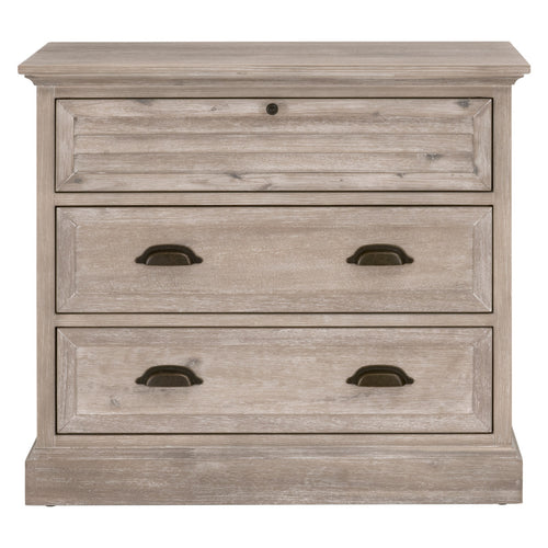 Eden 3-Drawer Nightstand in Natural Gray Acacia by Essentials For Living