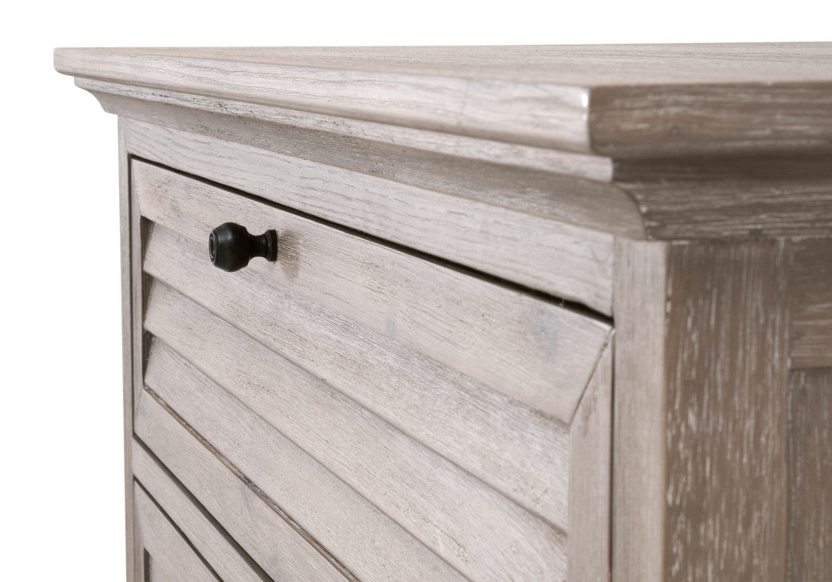 Eden 3-Drawer Nightstand in Natural Gray Acacia by Essentials For Living