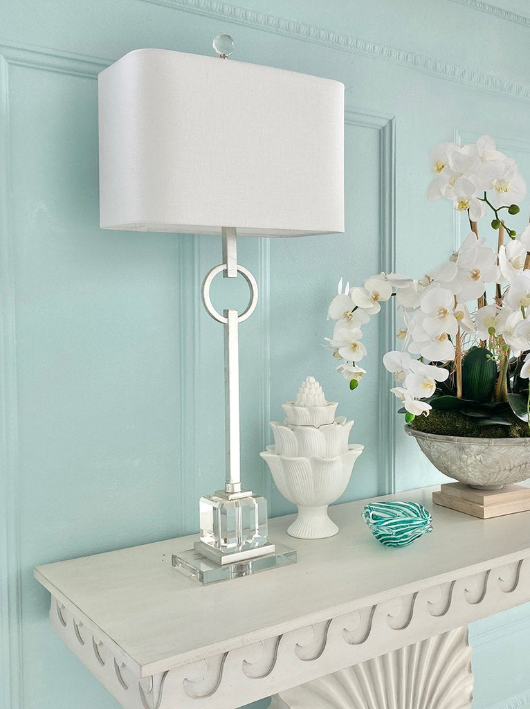 Couture Lighting Elaina Buffet Table Lamp - Silver