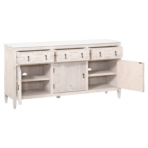 Essentials for Living Emerie Sideboard in White Wash Pine