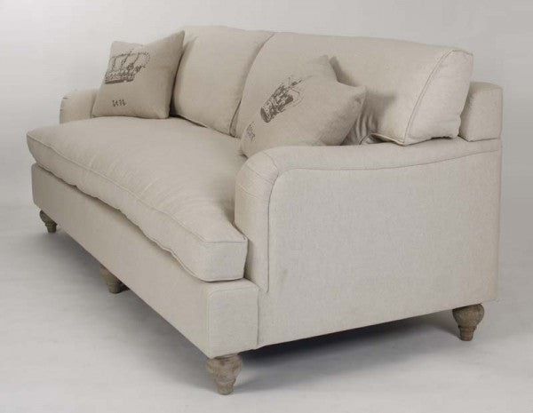 Zentique Ninon Sofa Cream Cotton