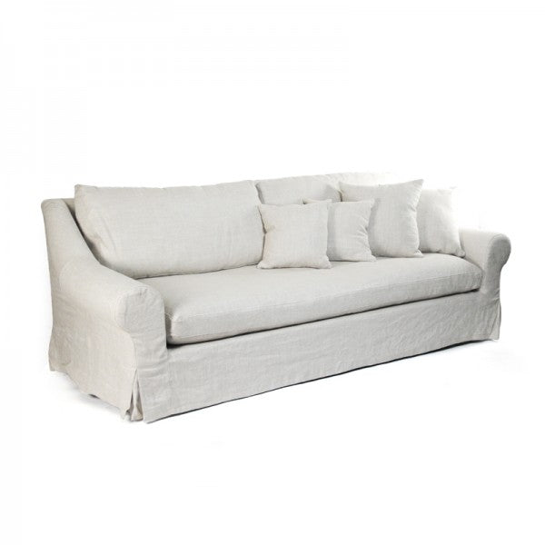 Zentique Bert Sofa Cream Natural Linen