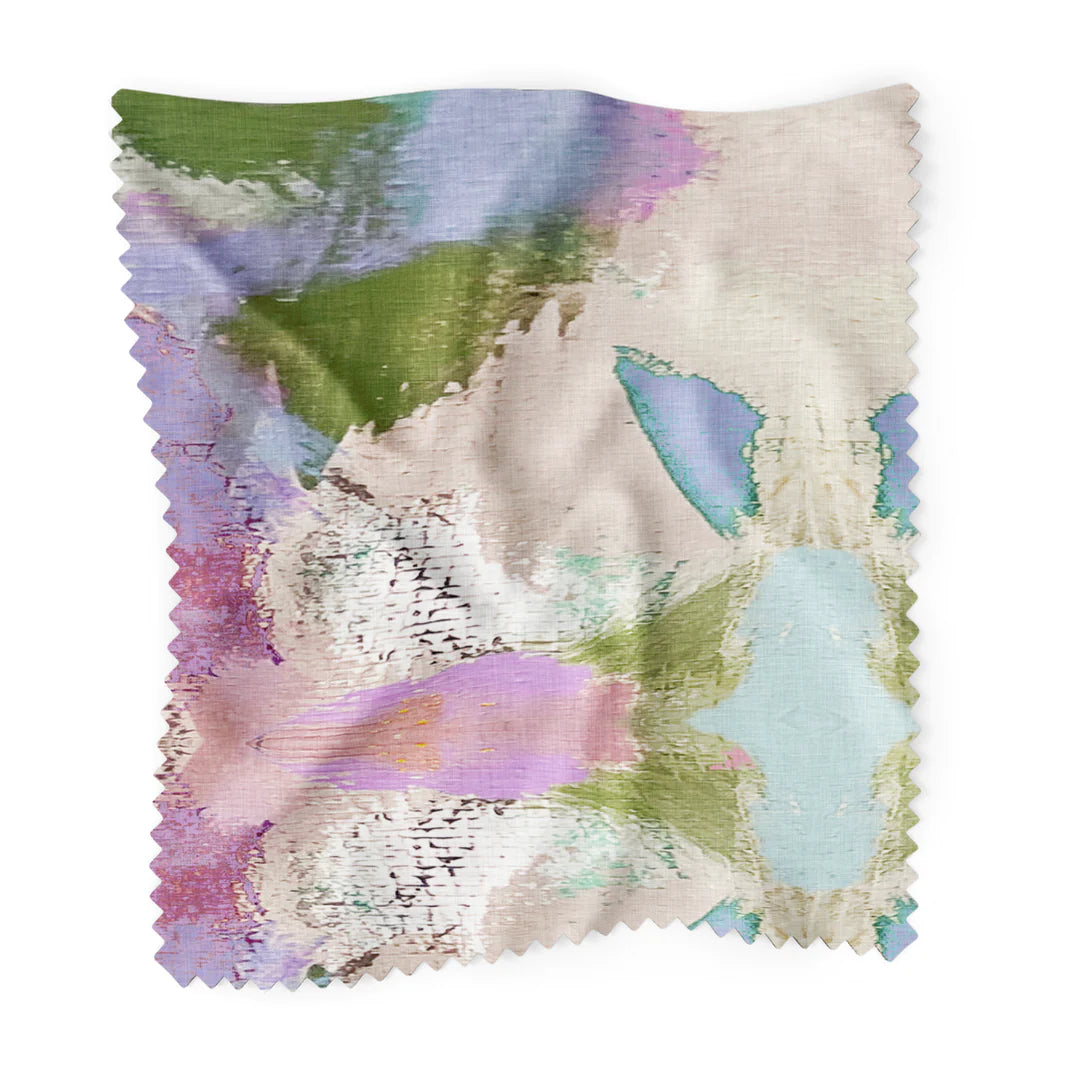 Laura Park Begonia Violet Linen Cotton Pillow