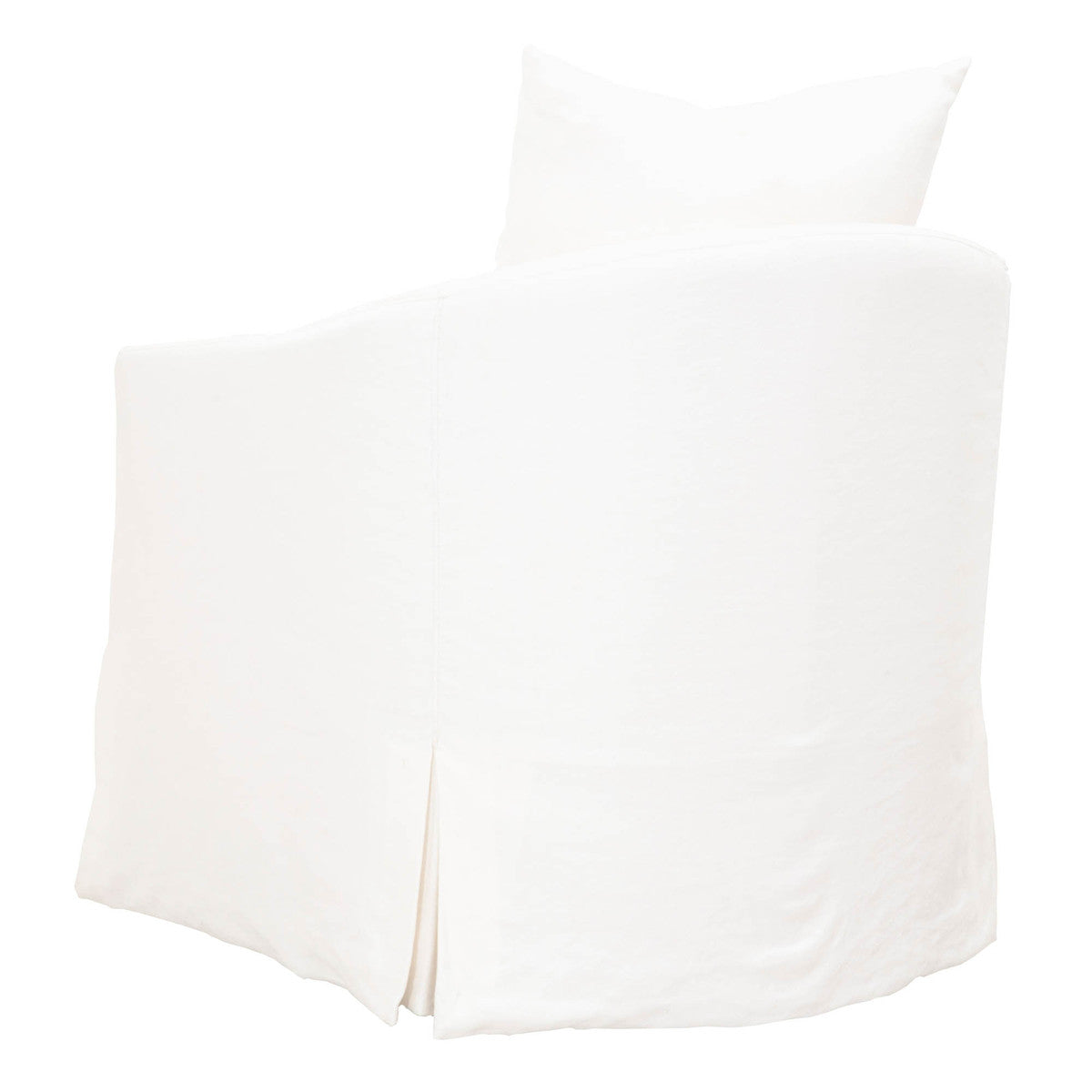 Faye Slipcovered Swivel Chair by Essentials for Living