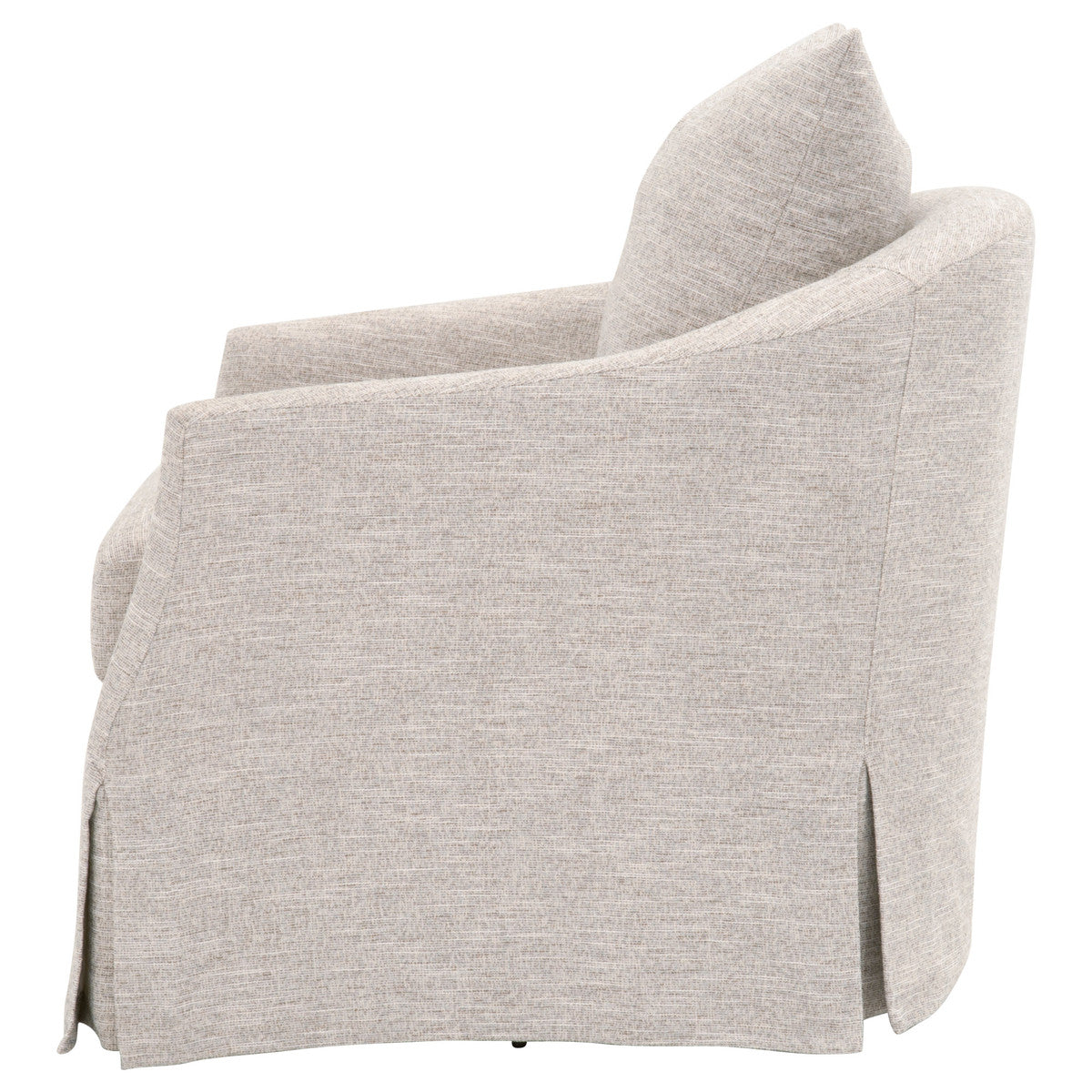 Faye Slipcovered Swivel Chair by Essentials for Living