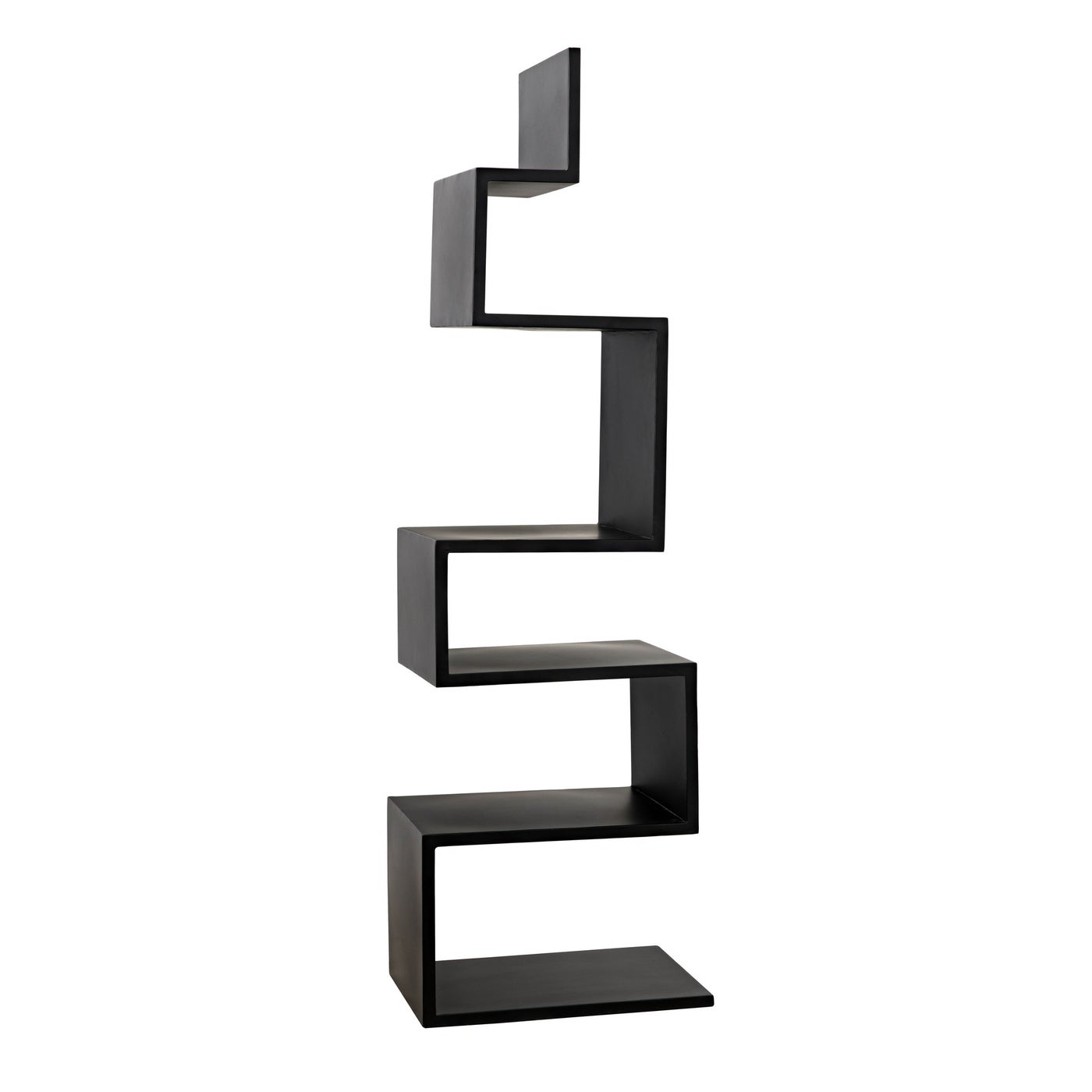 Noir Laszlo Bookcase, Black Steel
