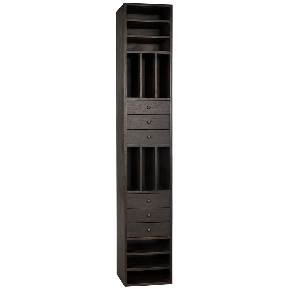 Noir Tubula Bookcase, Ebony Walnut