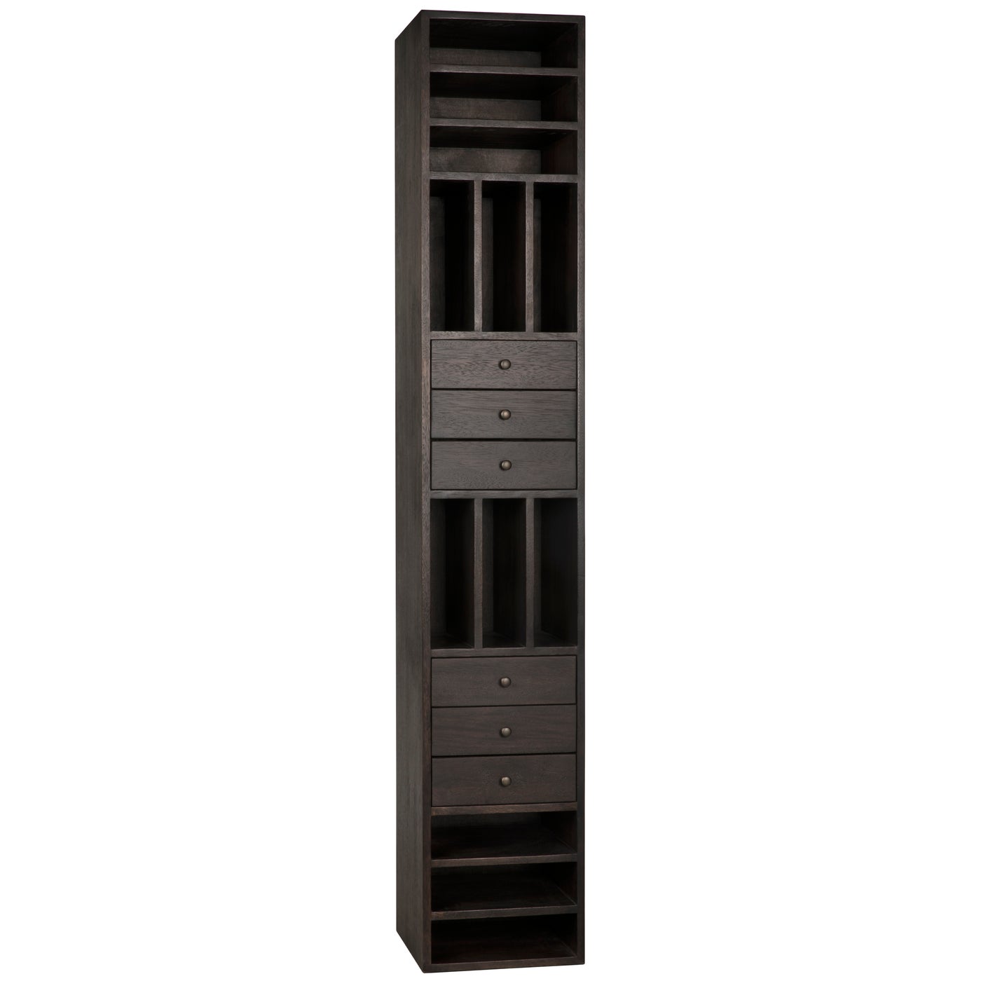 Noir Tubula Bookcase, Ebony Walnut
