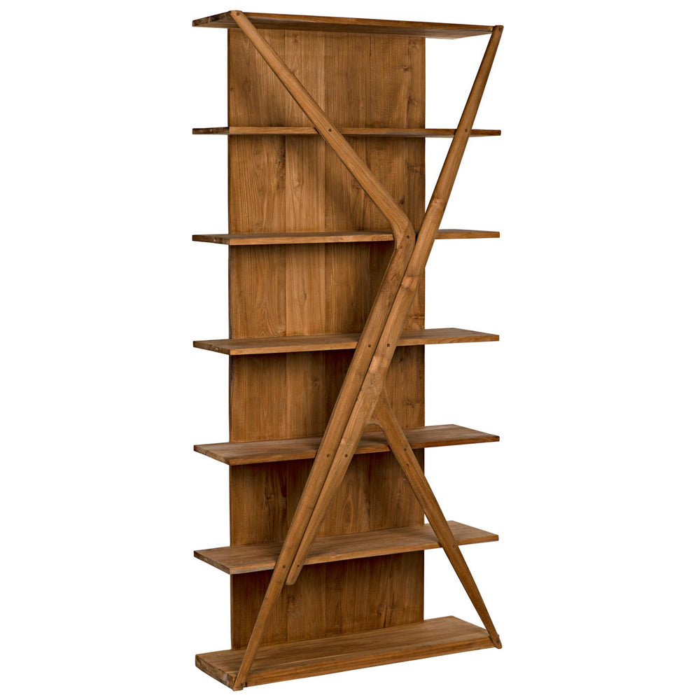 Noir Vetra Bookcase, Teak