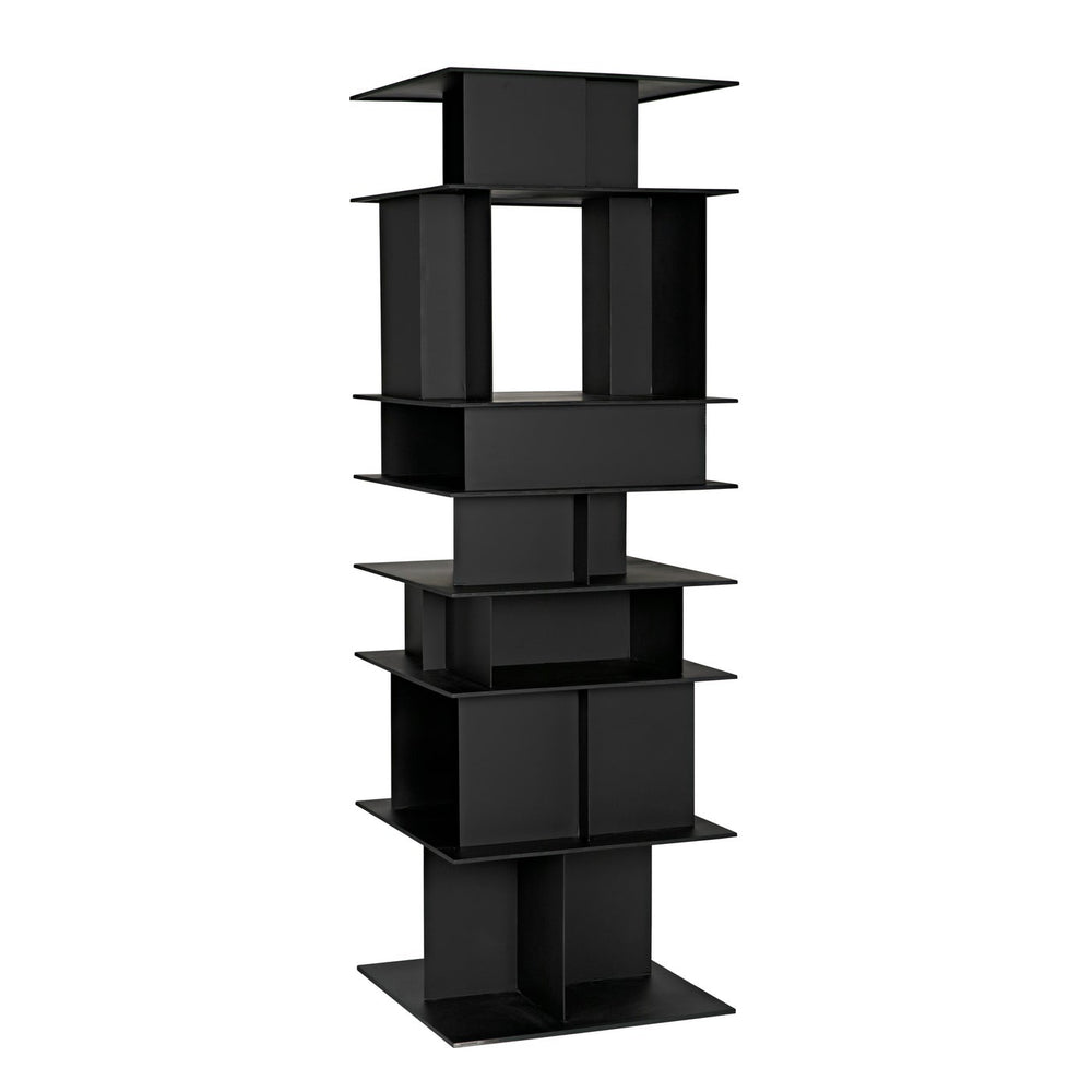 Noir Pisa Shelf, Black Steel
