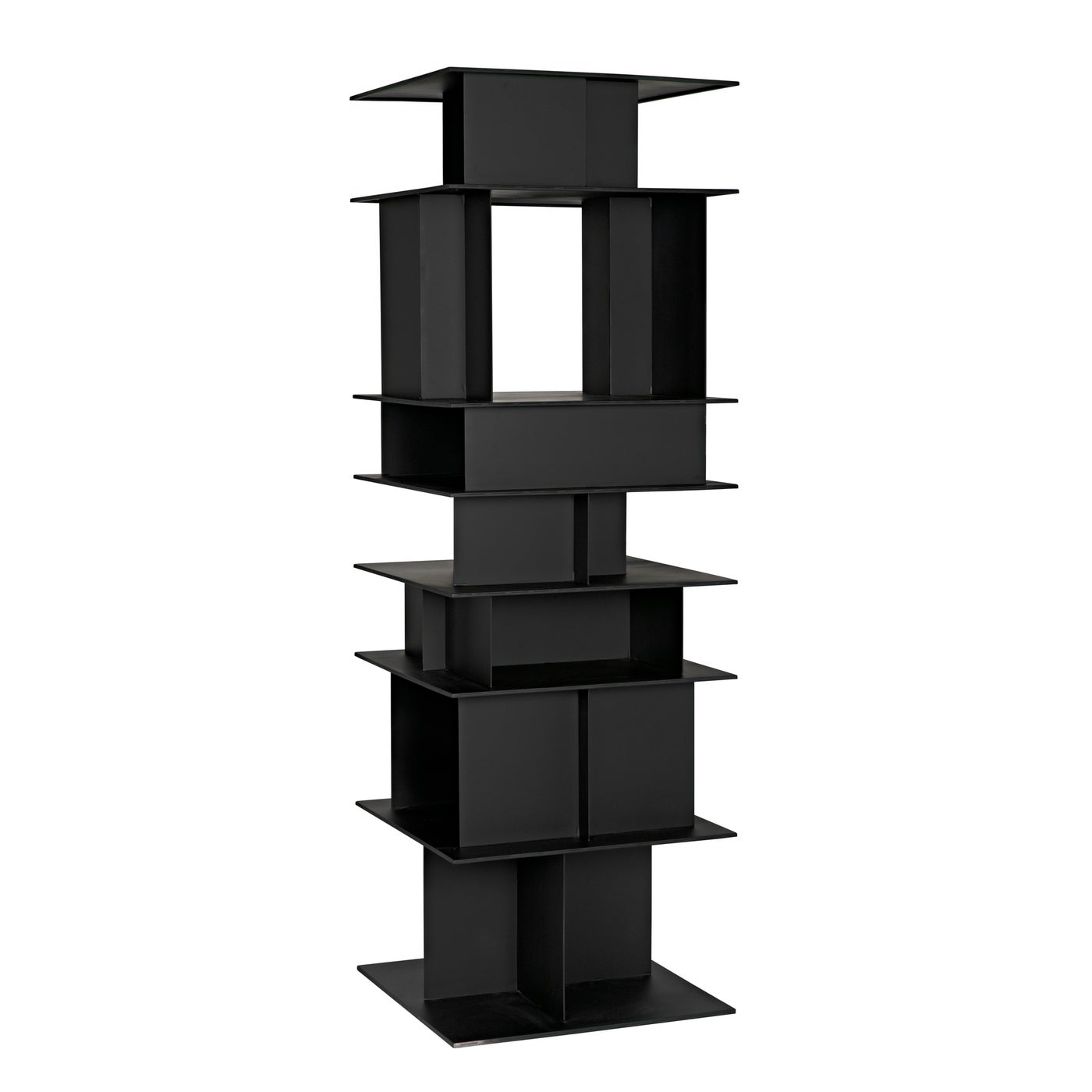 Noir Pisa Shelf, Black Steel