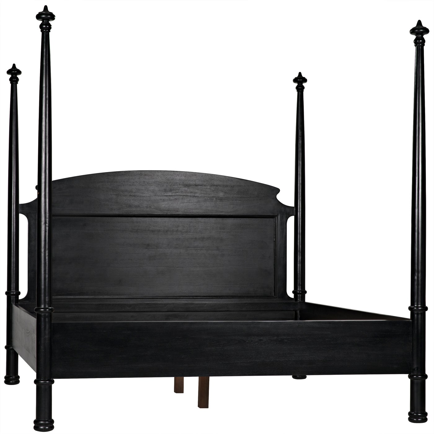 Noir New Douglas Bed, Eastern King, Hand Rubbed Black