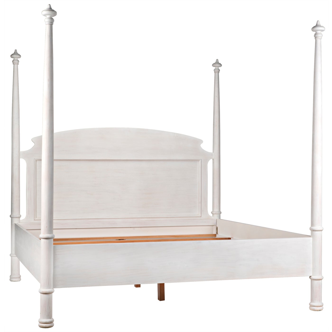 Noir New Douglas Bed, Eastern King, White Wash