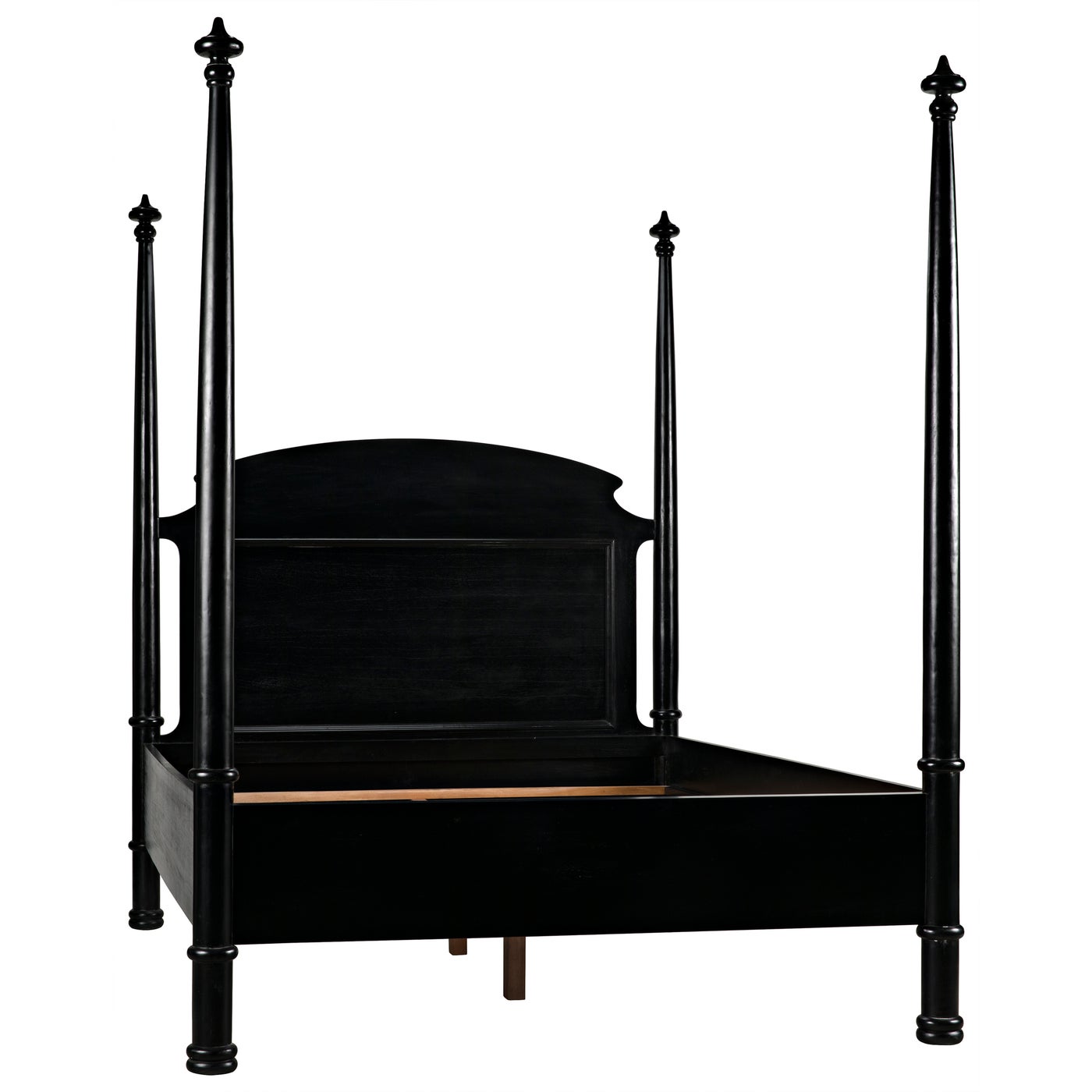 Noir New Douglas Bed, Queen, Hand Rubbed Black