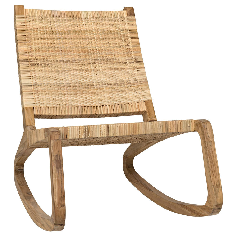 Noir Las Palmas Chair, Teak With Woven