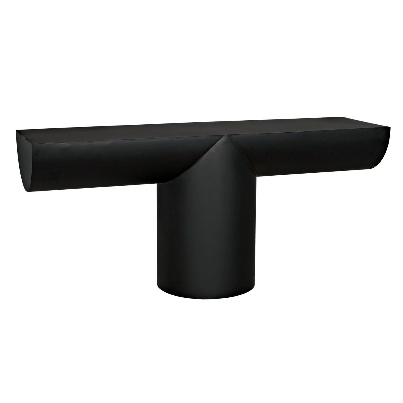 Noir T Console, Black Steel