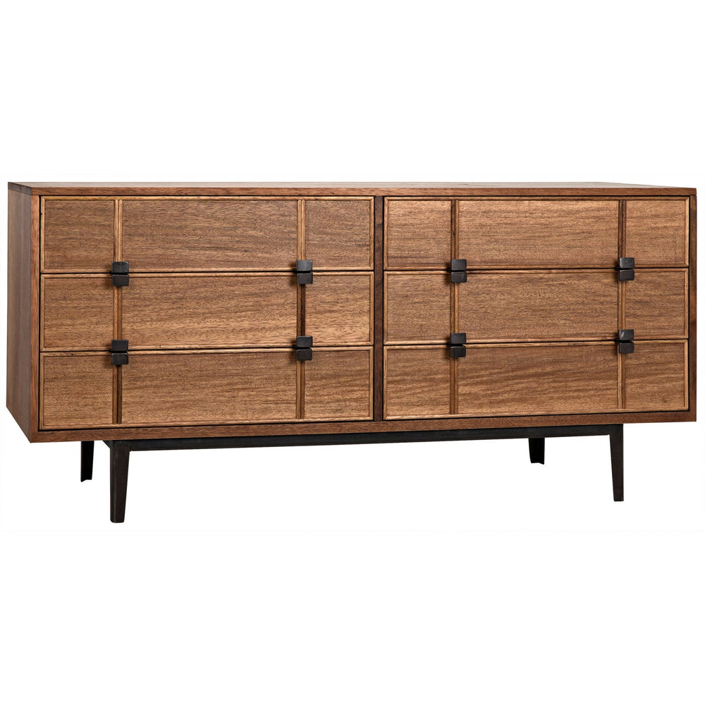 Noir Bourgeois Sideboard, Walnut And Steel