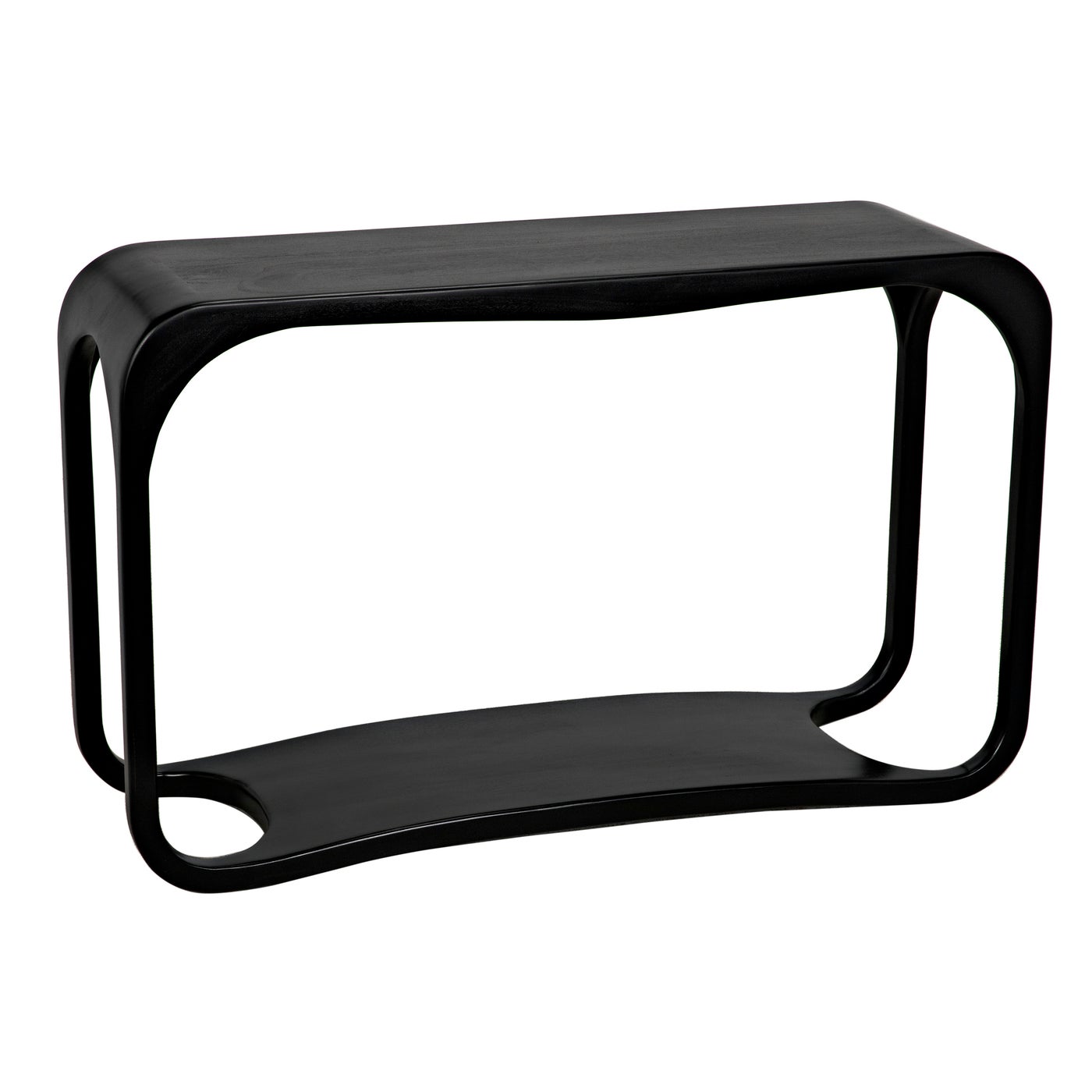 Noir Milena Console, Hand Rubbed Black