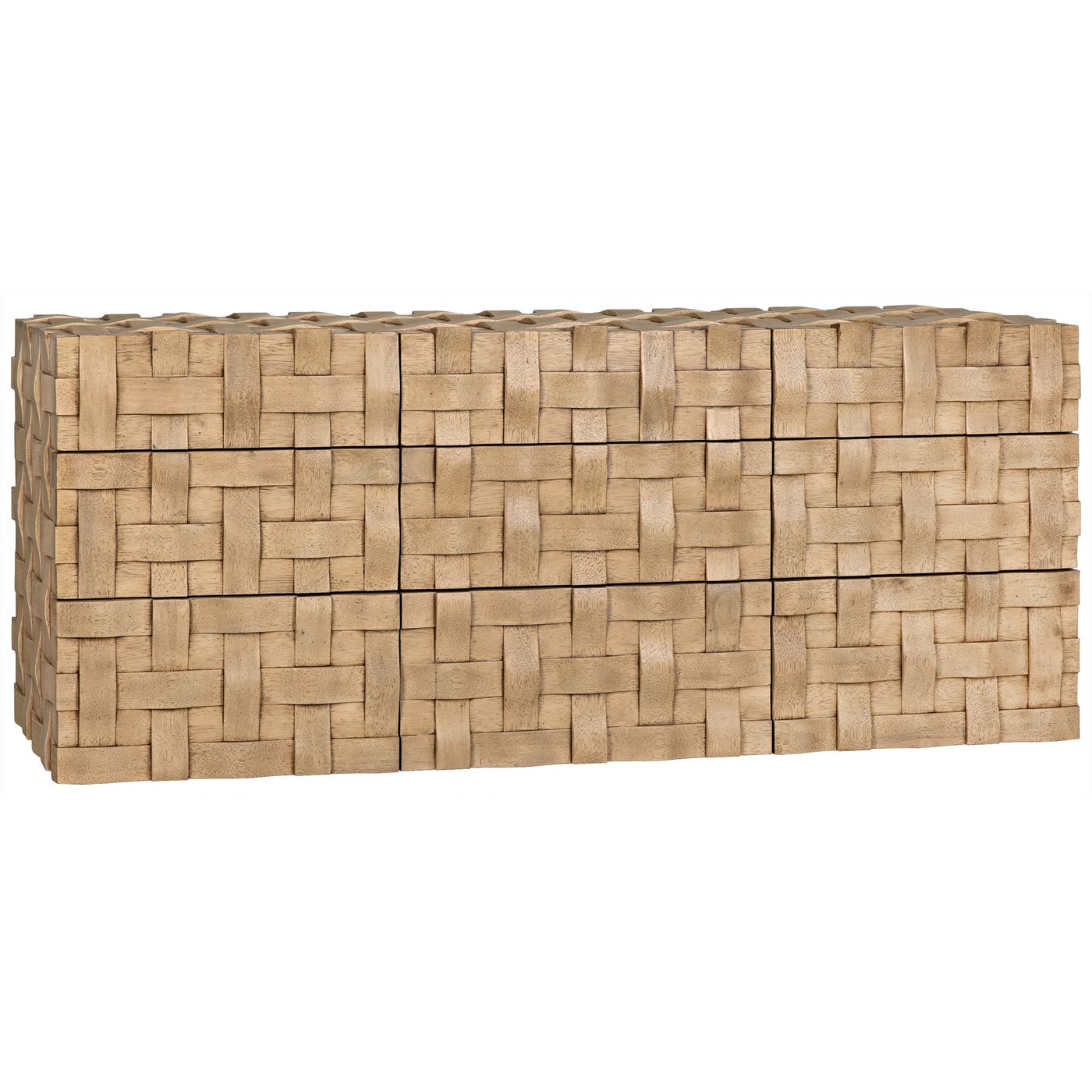 Noir Weave Sideboard, Bleached Walnut