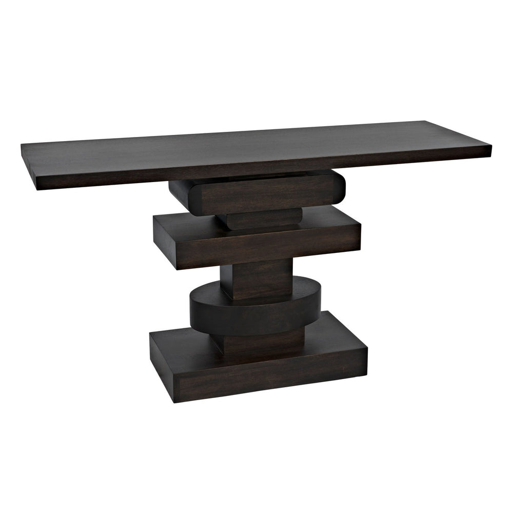 Noir Solange Console, Ebony Walnut
