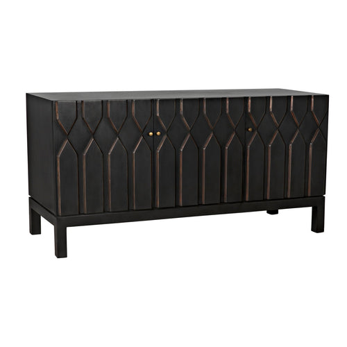 Noir Anubis Sideboard, Pale Rubbed