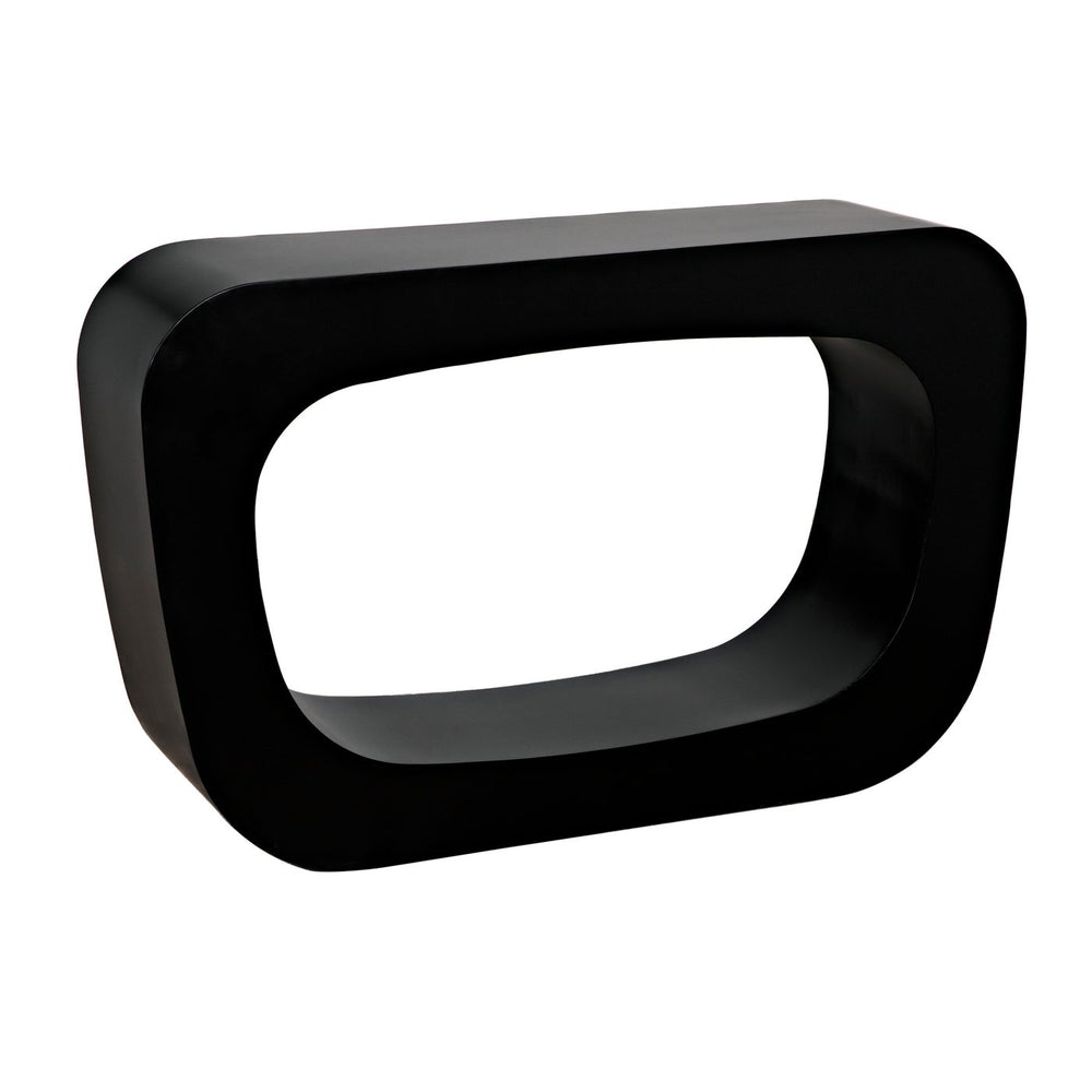 Noir Ponte Console, Black Steel