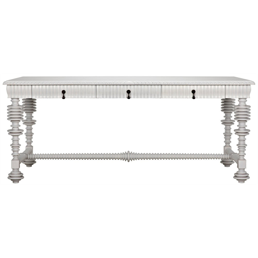 Noir Portuguese Desk, Solid White