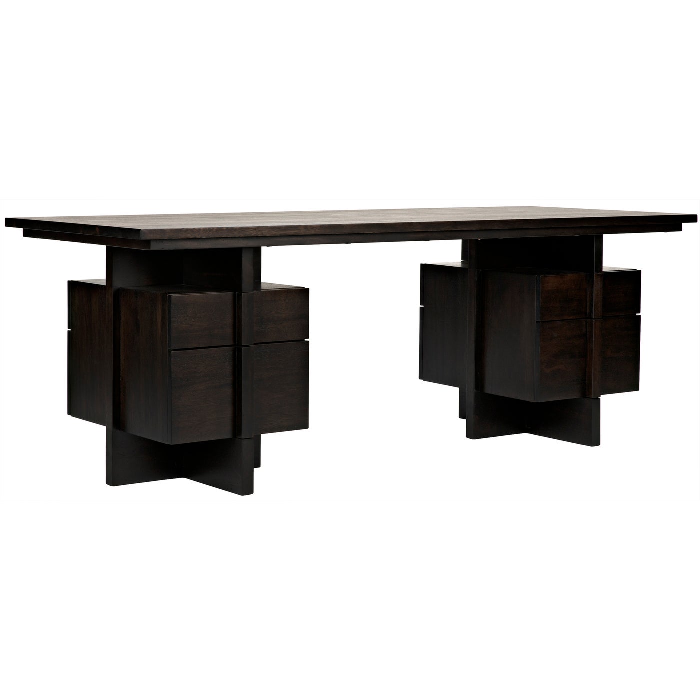 Noir Bridge Desk, Ebony Walnut