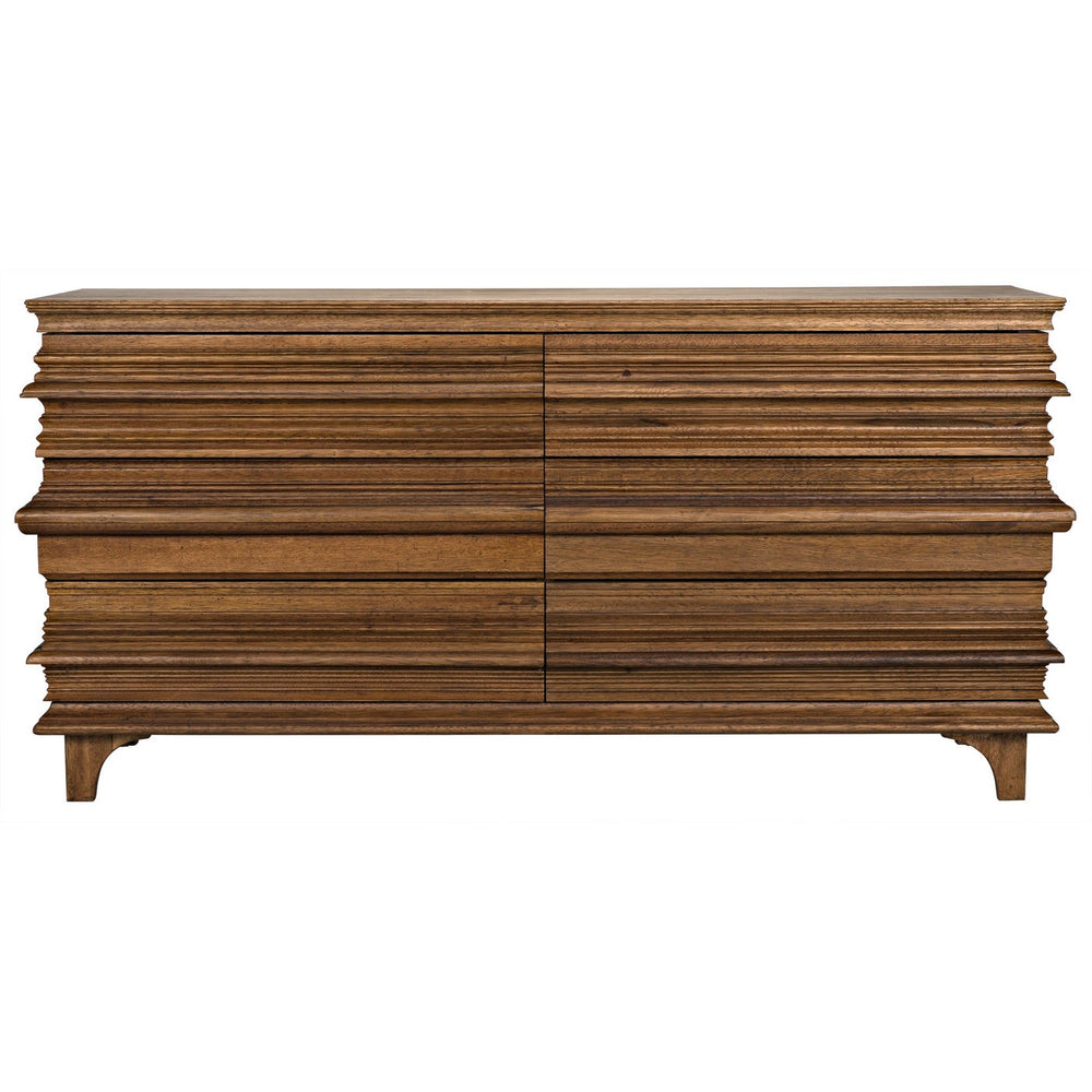 Noir Bernard 6 Drawer, Dark Walnut