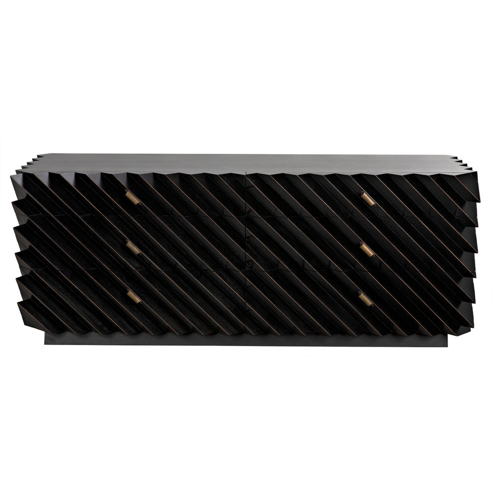 Noir Hikaru Dresser, Hand Rubbed Black