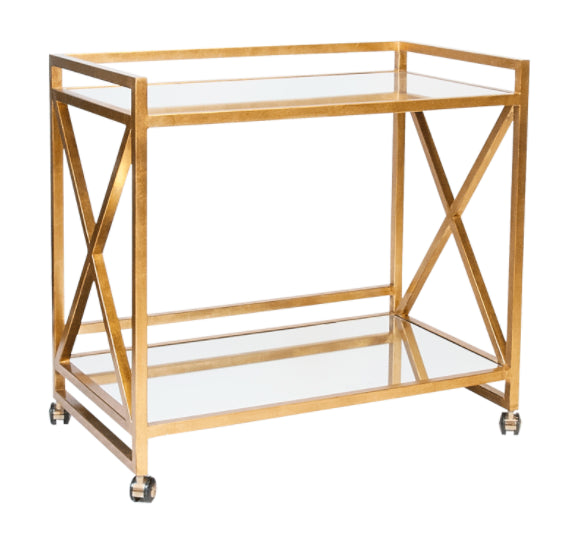 Worlds Away Gerard Bar Cart
