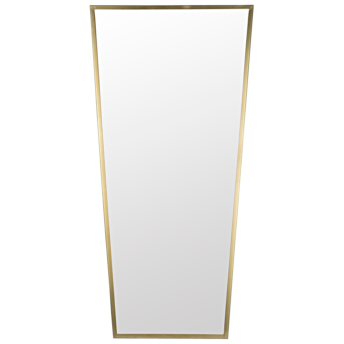 Noir Cassio Mirror, Steel With Brass Finish