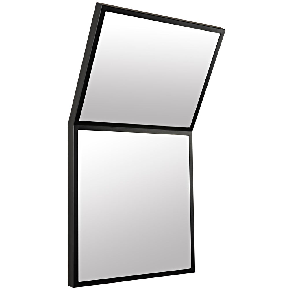 Noir Lazo Mirror, Black Steel