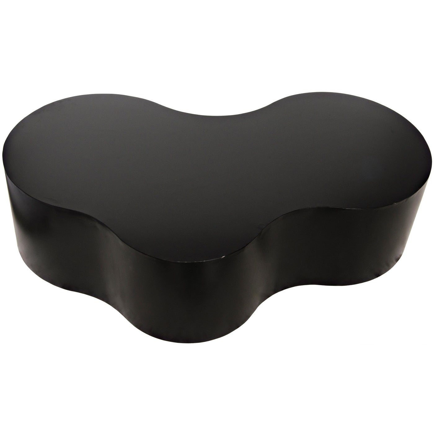 Noir Island Coffee Table, Black Steel