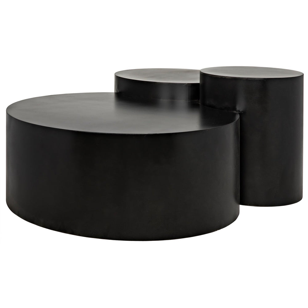 Noir Ella Coffee Table, Black Steel