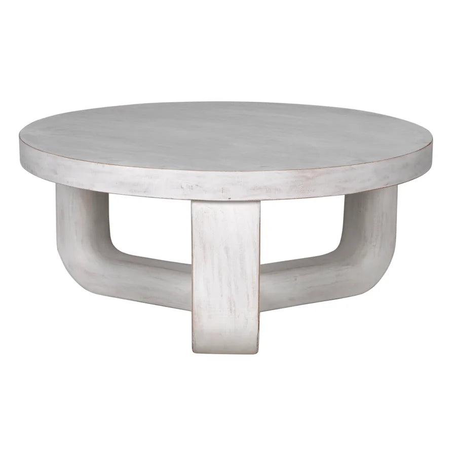 Noir Joel Coffee Table, White Wash