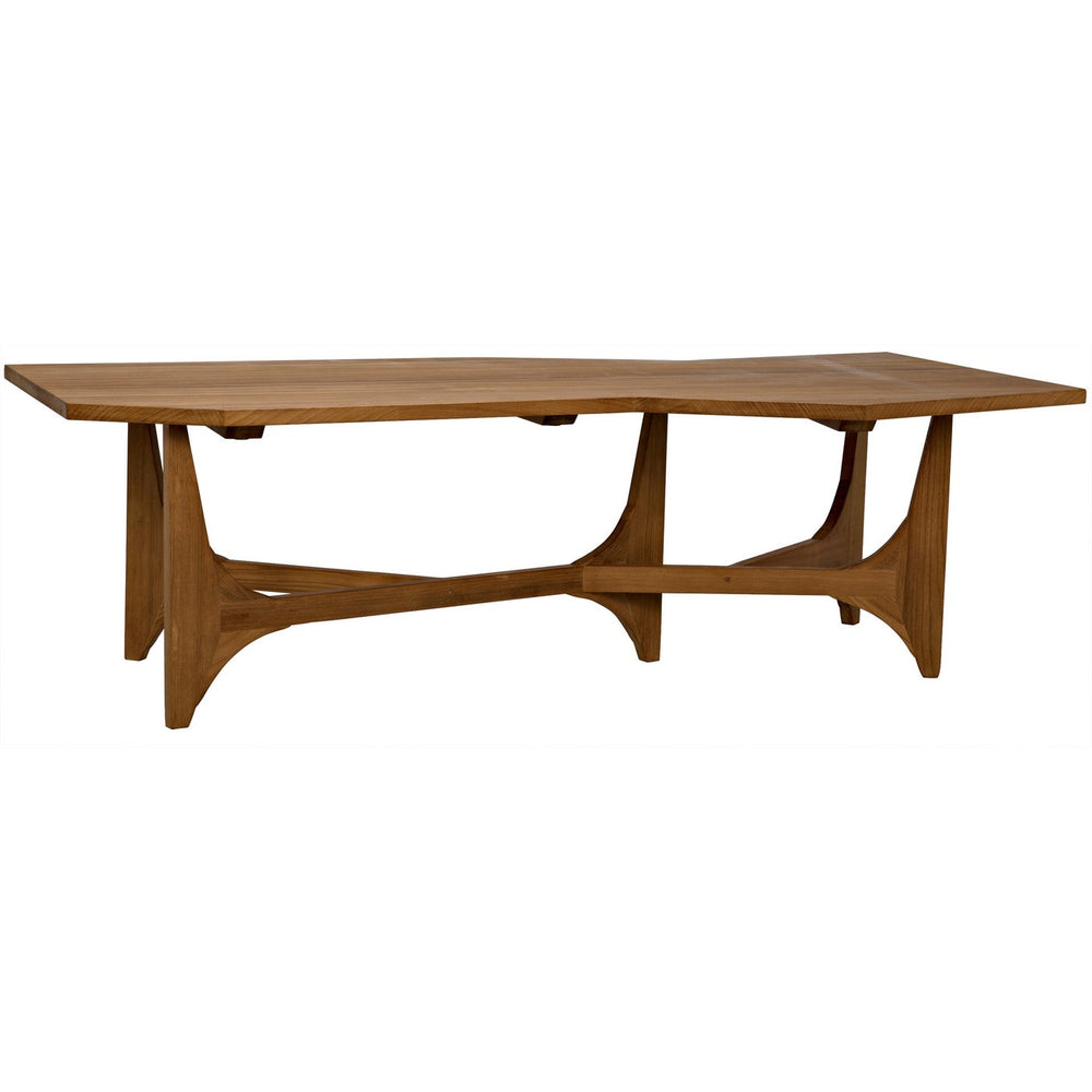 Noir Fenton Coffee Table, Gold Teak