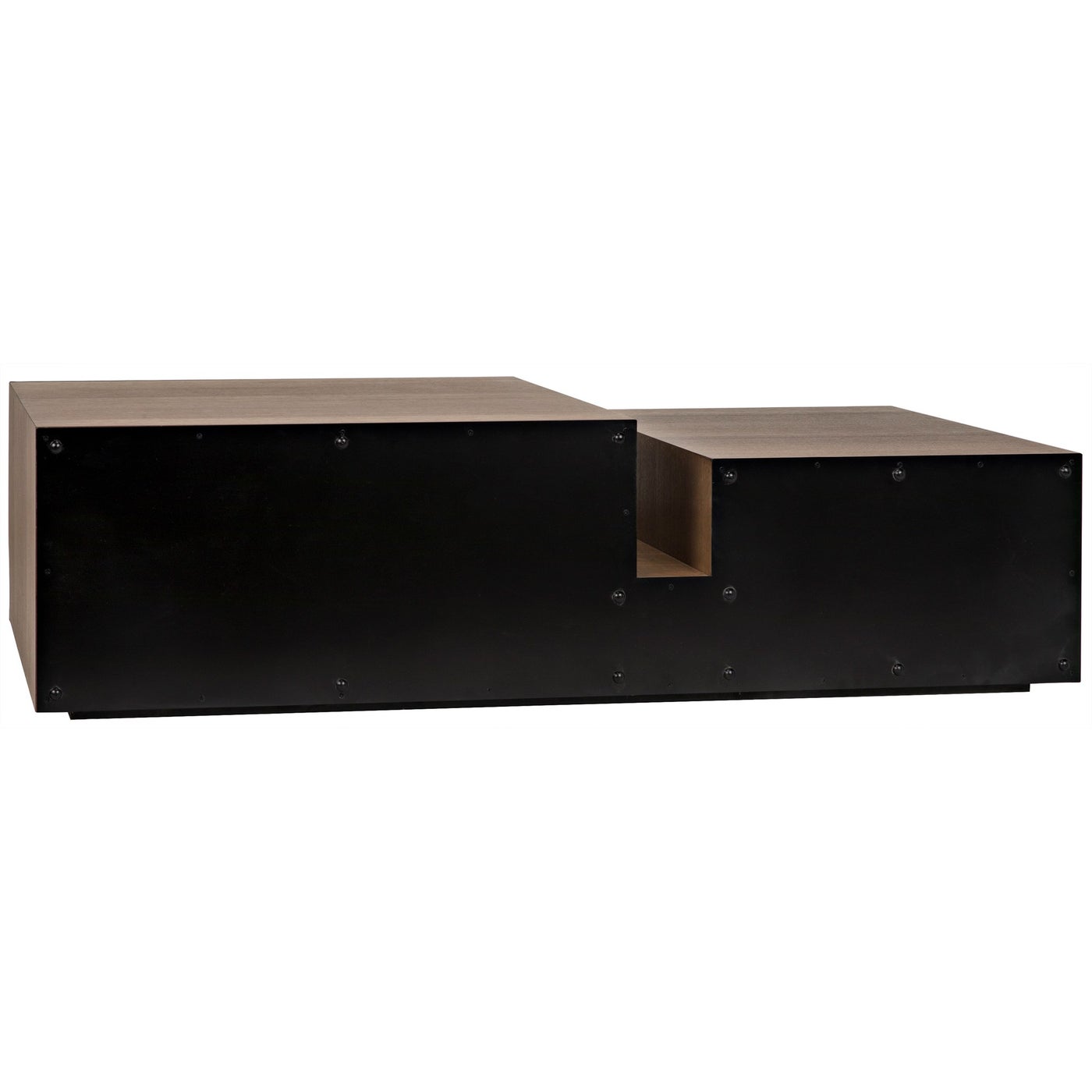 Noir Nido Coffee Table, Black Steel