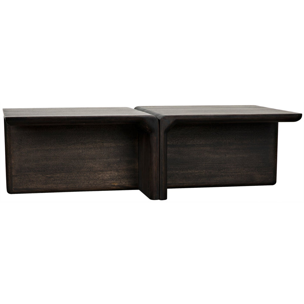 Noir Hagen Coffee Table, Ebony Walnut