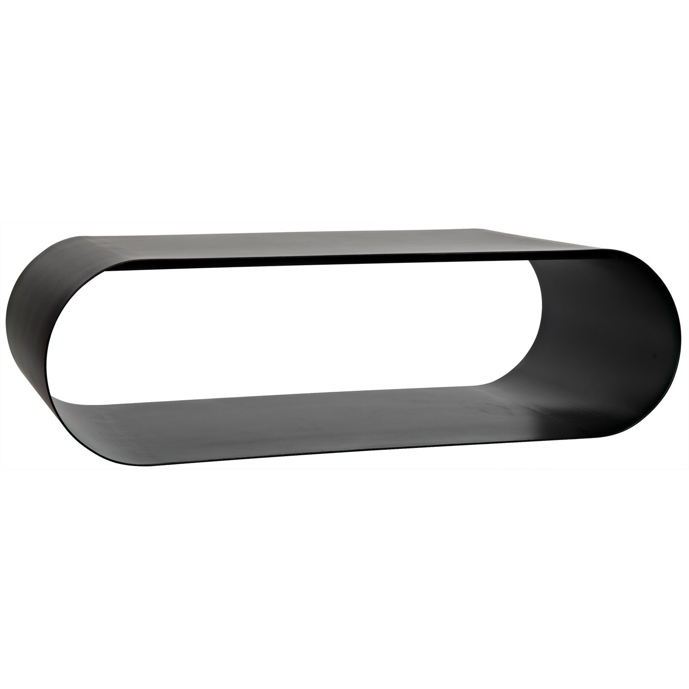 Noir Hera Coffee Table, Black Steel