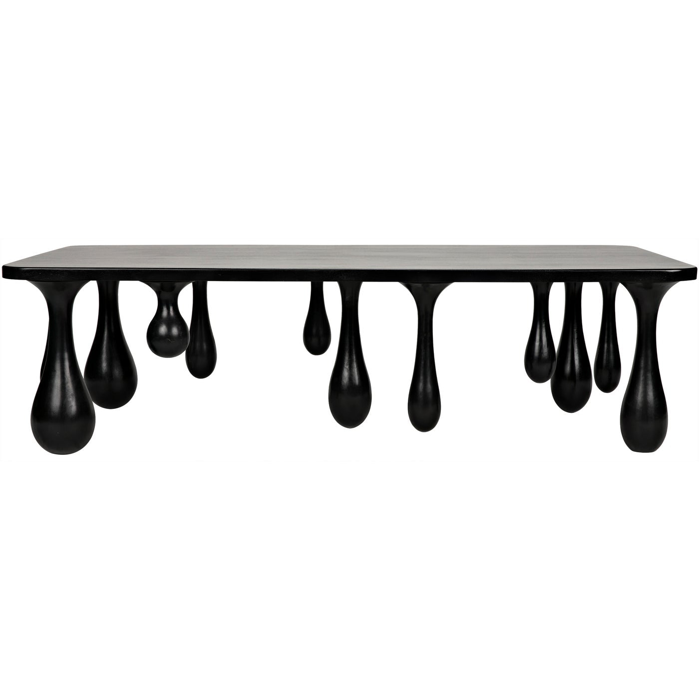 Noir Drop Coffee Table, Hand Rubbed Black