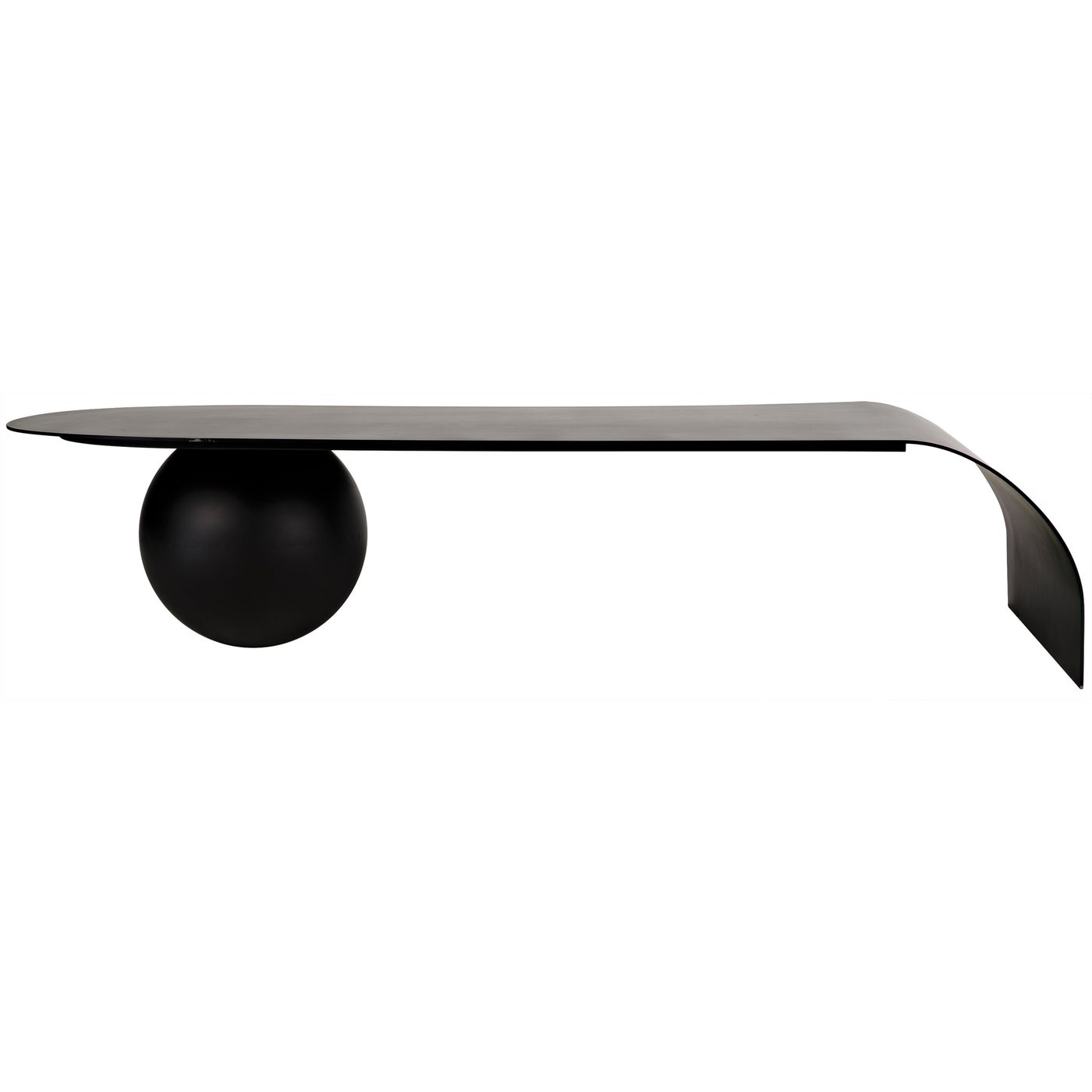 Noir Rosario Coffee Table, Black Steel