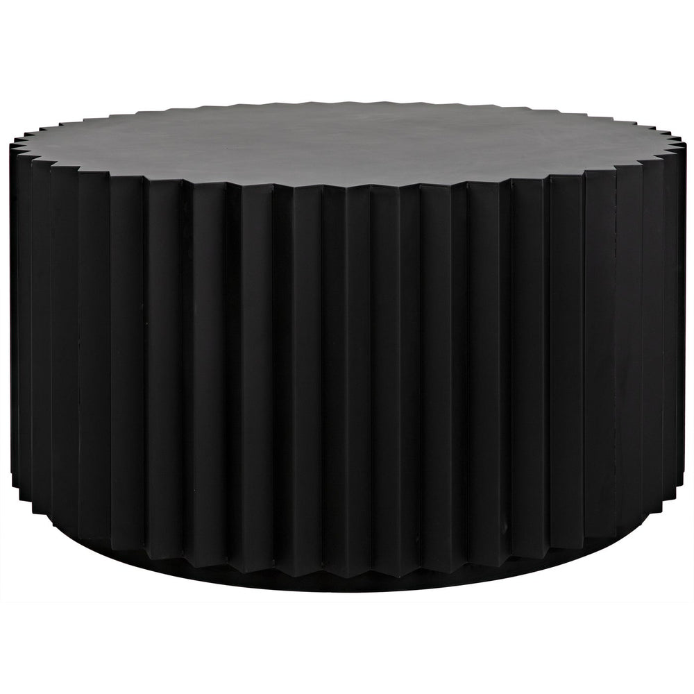 Noir Stern Coffee Table, Black Steel