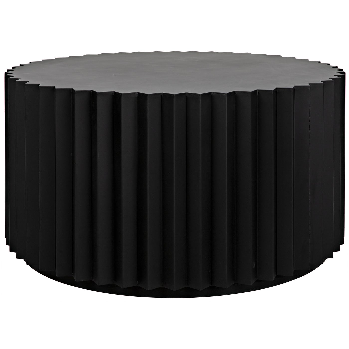 Noir Stern Coffee Table, Black Steel