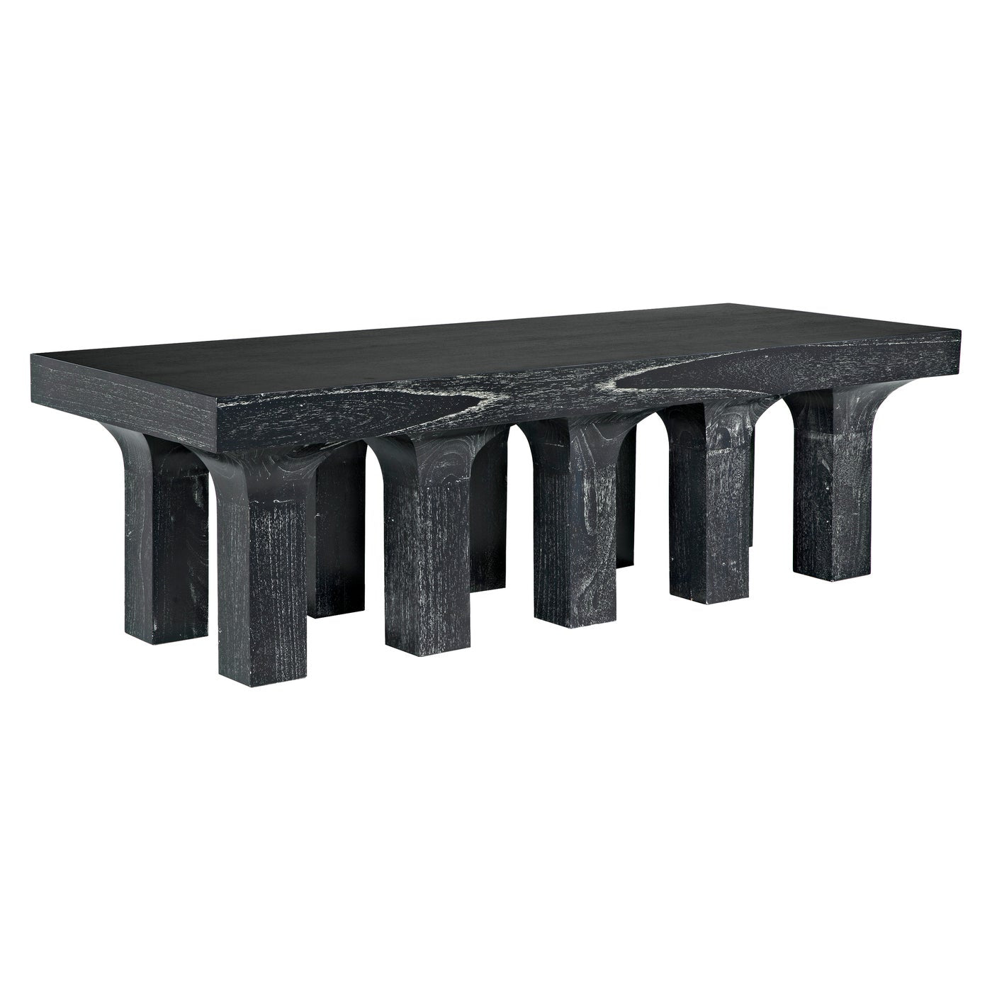 Noir Santos Coffee Table, Cinder Black