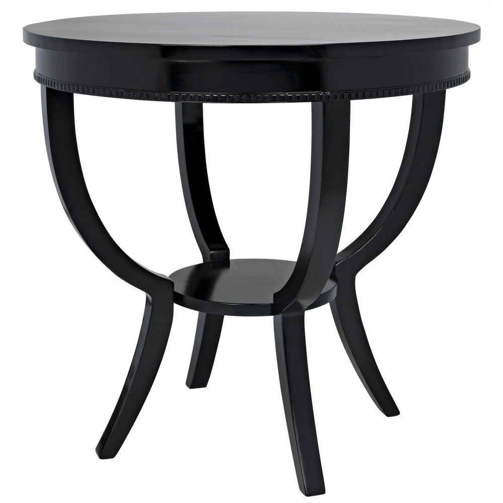 Noir Scheffield Round End Table