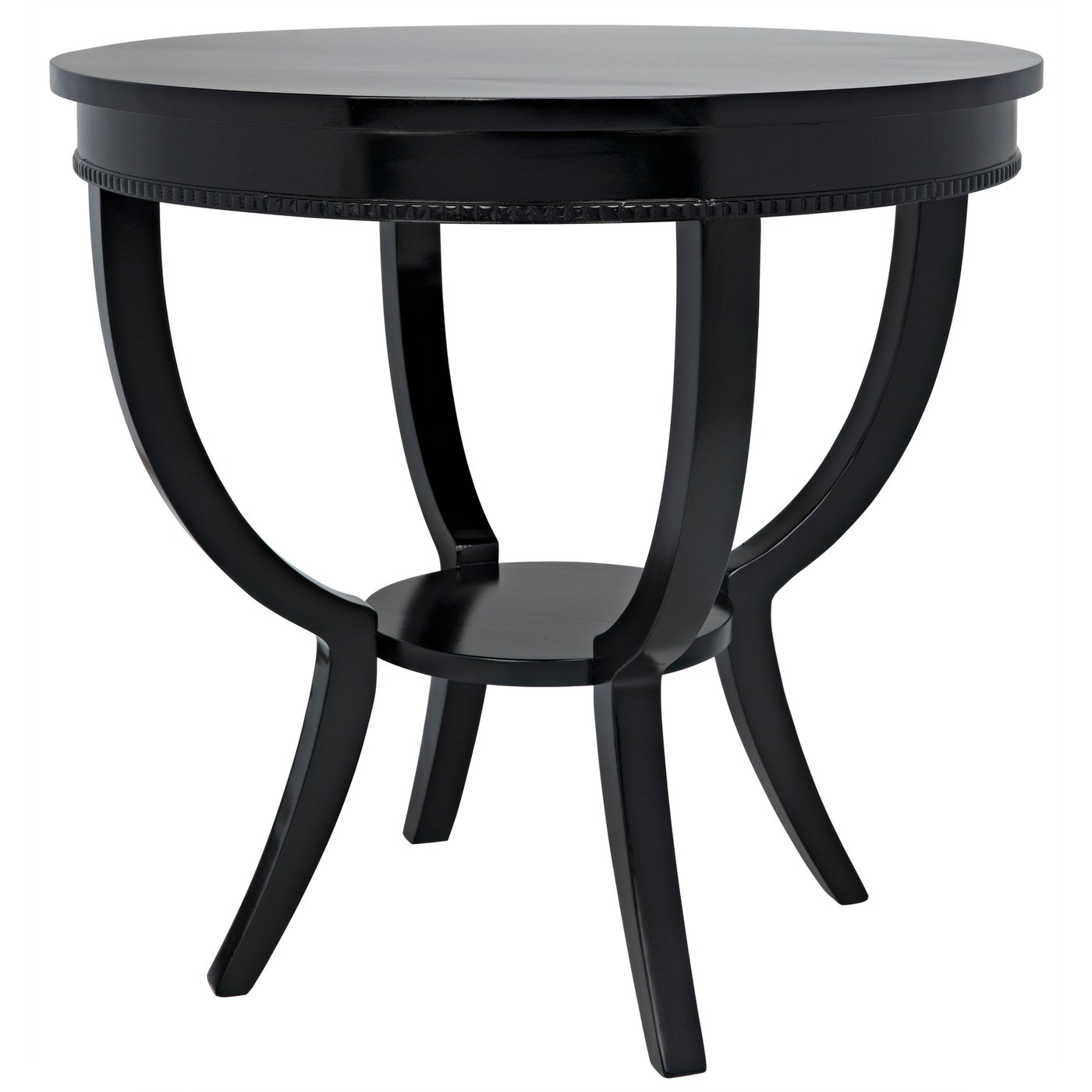 Noir Scheffield Round End Table