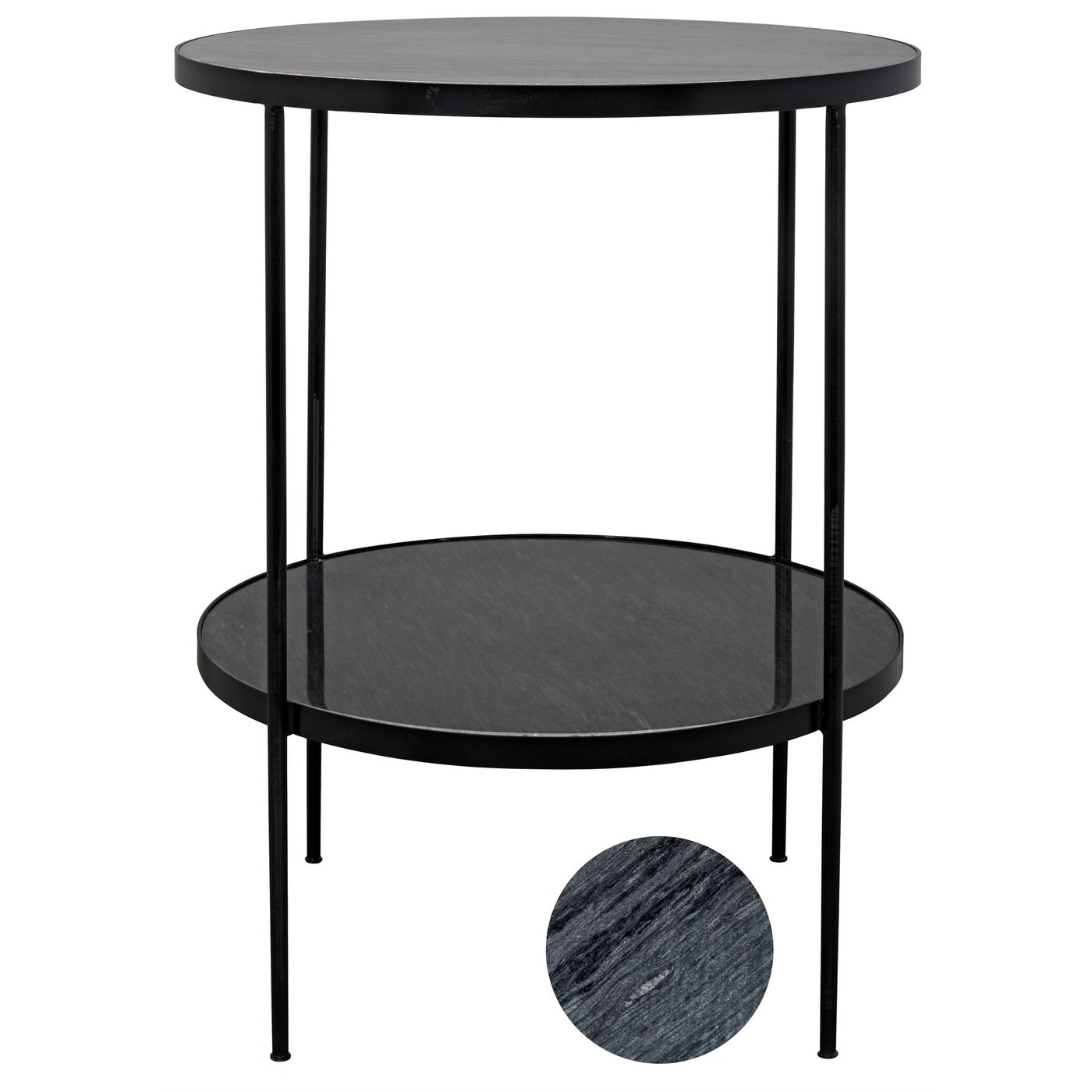 Noir Rivoli Side Table