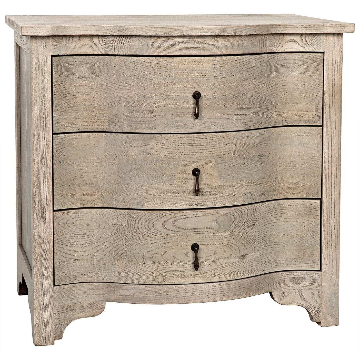 Noir Curved Front Side Table